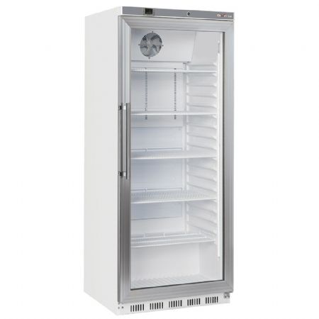 Armoire réfrigérée GN 2/1 porte vitrée ventilée 600 L blanche - Diverso By Diamond - WR-PG61-LG