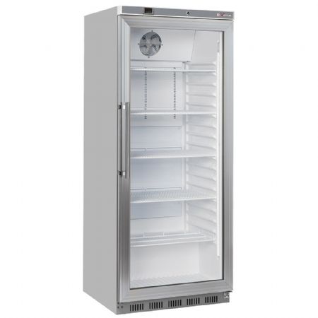 Armoire réfrigérée GN 2/1 porte vitrée ventilée 600 L acier inox - Diverso By Diamond - WR-PG61-XG