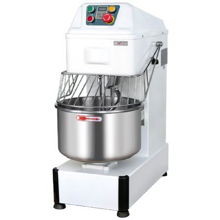 Pétrin à spirale 20 litres - minuteur digital - 1 vitesse - sur roues - Diverso