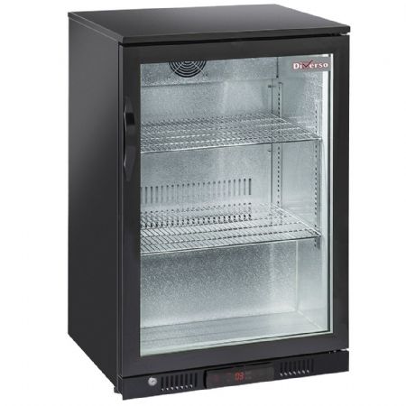 Arrière Bar ventilé 1 porte vitrée battante, capacité 84 bouteilles - Diverso By Diamond - WR-TAB1-B1