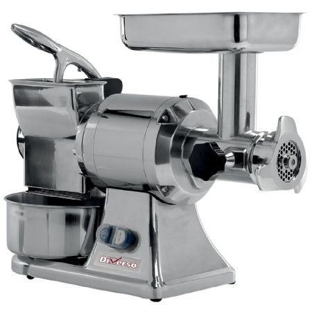 Hachoir à viande n° 12 et râpe parmesan 550x300x400 mm 0.8 kW - Diverso By Diamond - WR-TGRP-12 Hachoir à viande n° 12 et râpe parmesan 550x300x400 mm 0.8 kW - Diverso By Diamond - WR-TGRP-12