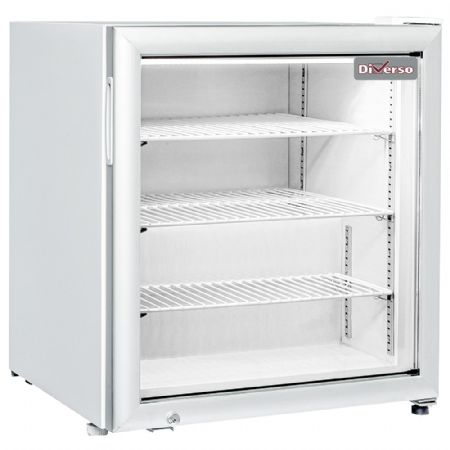 Vitrine négative professionnelle, 90 litres, porte vitrée - Diverso By Diamond - WR-TOPB-09