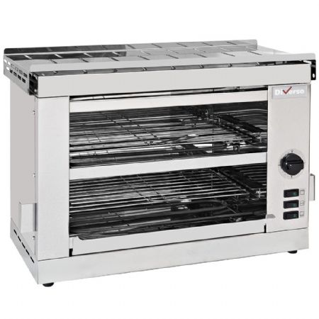 Toaster 2 étages avec minuterie, 3.3 kW monophasé - Diverso By Diamond - WR-TSE2-D