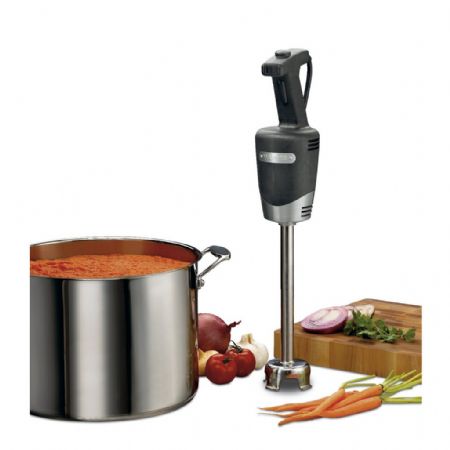 Mixer bras plongeant compact avec pied de 255 mm, moteur de 350 W à haut rendement avec 2 vitesses, capacité de 23 L et lame tout usage en inox - Waring - WSB40E