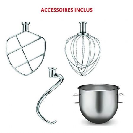 Batteur luna avec grand bol inox avec tte inclinable 0,35kW - 7L