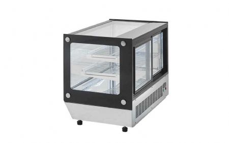 Vitrine réfrigérée à poser avec vitrines droites 120L +2/+8 °C