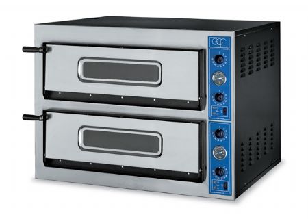 Four à pizza électrique professionnel monophasé ou triphasé 2 chambres 4+4 pizzas Ø 36 cm - GGF - X 44/36 Four à pizza électrique professionnel monophasé ou triphasé 2 chambres 4+4 pizzas Ø 36 cm - GGF - X 44/36