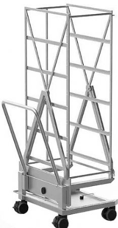 Chariot pour cuisson et refroidissement BAKE.Rest . Structure en acier Aisi 316L + Plaque en acier inoxydable