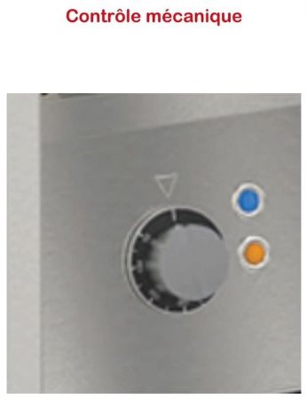 Friteuse haut rendement double cuve avec thermostat mécanique sur armoire 12kW - 2x11L