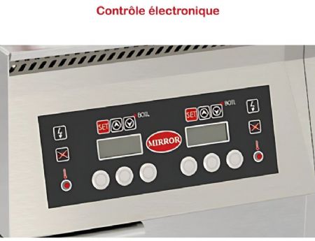Friteuse électrique haut rendement avec thermostat électronique et timer 3 prog sur coffre 22kW - 22L