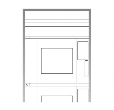 Cadre en acier inoxydable pour installation affleurante