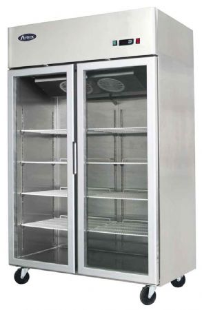 Armoire réfrigérée compacte positive vitrée 2 portes 900 L - Atosa - YCF9402GR