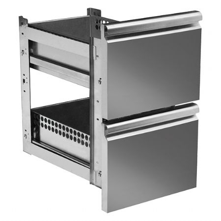 kit de tiroirs 2x 1/2 pour tables rfrigres avec profondeur 600 mm