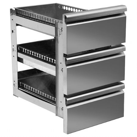 kit de tiroirs 3x 1/3 pour tables rfrigres avec profondeur 600 mm