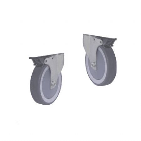 kit roues avec freins (2+3) pour armoires et tables rfrigrs/freezer