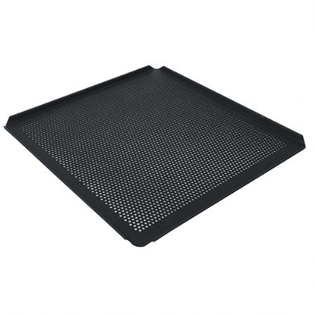 Plaque en aluminium GN 2/3- 4 cts 45 double revt. thermoplastique anti-adhsif perfor