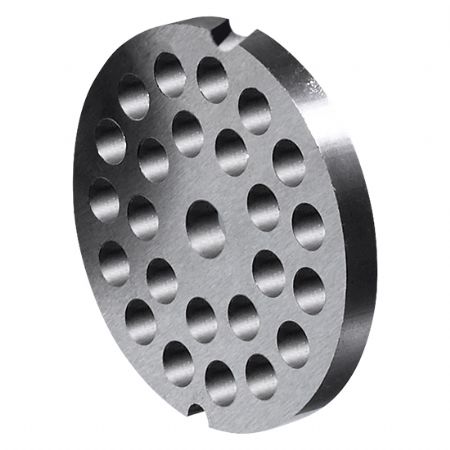 plateau  trous pour hachoirs  viande type 12  70 mm avec 2 encoches, trou  3,5 mm