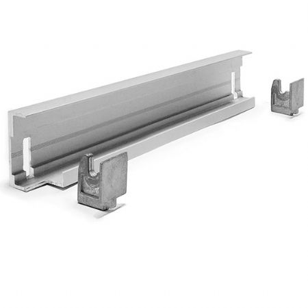 Rail d'assemblage angulaire pour rayonnage en aluminium - profondeur 560 mm