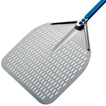 pelle  pizza rectangulaire perfore, 330x330 mm, l=1560 mm