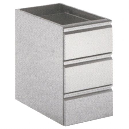 Bloc tiroir triple, 400x640 mm
