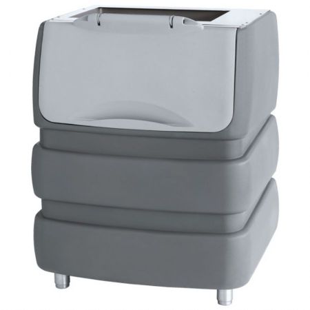 Bac de stockage glaçons capacité 190 kg, dimensions 942x795x1053 mm - Virtus - Z/NBPE53MGT56