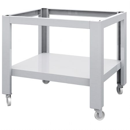 Support en inox avec tagre et roues pour four  pizza CAB0122