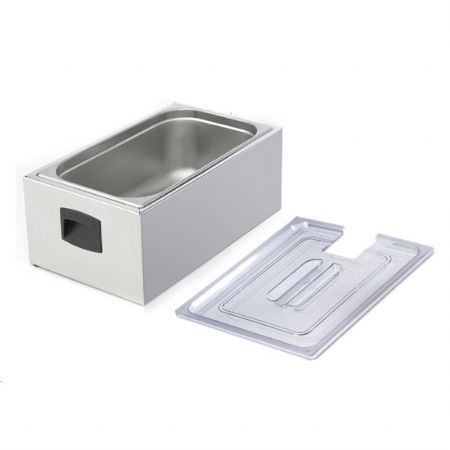 Cuve en acier inox GN 1/1 avec couvercle pour SOFTCOOKER