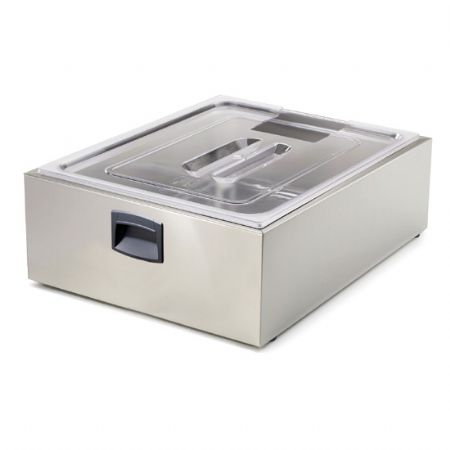 Cuve en acier inox GN 2/1 avec couvercle pour SOFTCOOKER