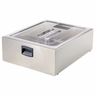 Cuve inox GN 2/1 avec couvercle capacité 43 L Cuve inox GN 2/1 avec couvercle capacité 43 L