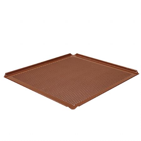 Plaque en aluminium GN 2/3 - 4 cts 45 perfor silicone