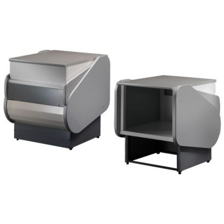 Meuble de caisse pour vitrine réfrigérée Terminal longueur 780 mm - Virtus - Z/TM10ALC