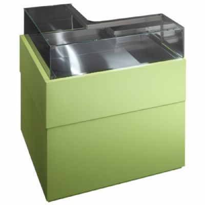 Armoire rfrigre ptisserie ventile de coin ouverte vitre droite temprature +2/+5C