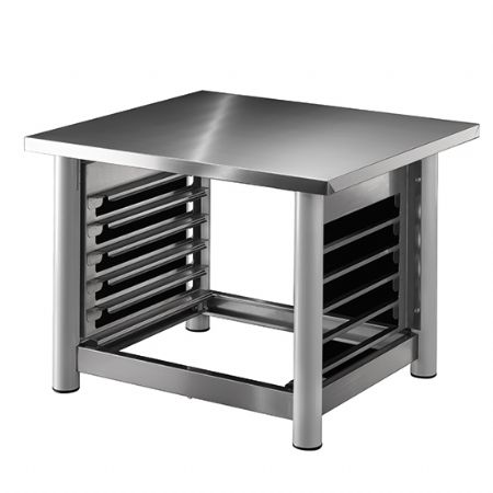 Support avec porte-plaques pour four convection lectrique 10x GN 1/1 - 40x60 cm