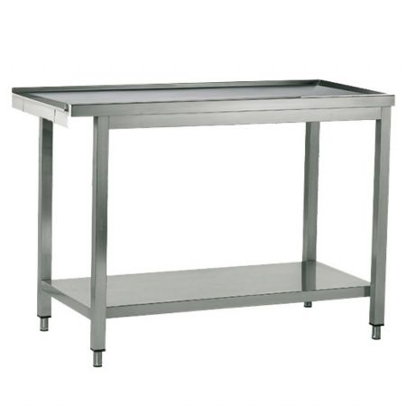 Table d'Entrée pour lave-vaisselle à capot 1200x590x870 mm - Virtus - Z/TU1200