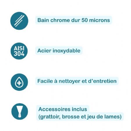 Plaque à snacker pro profondeur 750 Gaz 44 kW - Mirror - ZONE4