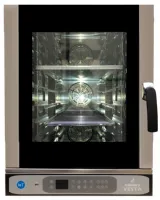 Four mixte professionnel SLIM électrique triphasé 6 niveaux GN 1/1 et 600x400 commandes numériques LCD - Vesta - 0I0611D