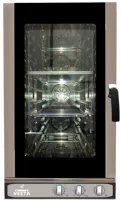 Four mixte professionnel SLIM électrique triphasé 10 niveaux GN 1/1 et 600x400 commandes manuelles - Vesta - 0I1011M