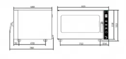 Photo 2 - Four à convection professionnel électrique triphasé 4 niveaux 600x400 commandes manuelles - vesta - 0l0464m - Vesta - 0L0464M