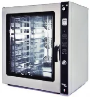 Four mixte professionnel électrique triphasé 10 niveaux GN 1/1 commandes numériques - Vesta - 0L1011E