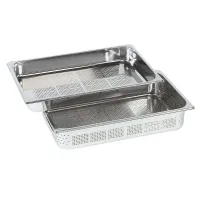Bac gastronorm perforé en acier inoxydable 9 L - Diamond - 1/1P-65 Bac gastronorm perforé en acier inoxydable 9 L - Diamond - 1/1P-65