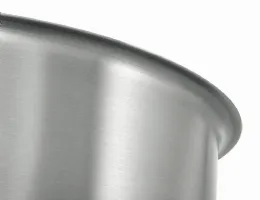 Photo 3 - Casserole inox avec couvercle 6,7 litres - 485x265x200 mm - Bartscher - 100452