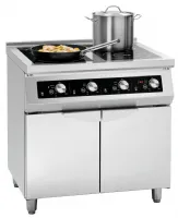Fourneau profondeur 650 à induction à 4 zones GU Triphasé 17 kW - Bartscher - 105765