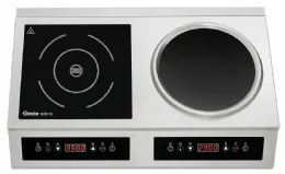 Photo 5 - Combinaison plaque/wok induction ikiw 70 2 feux indépendants 3500 w monophasé - bartscher - 105800 - Bartscher - 105800