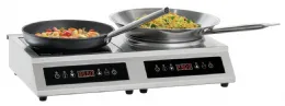 Combinaison plaque/wok induction IKIW 70 2 feux indépendants 3500 W Monophasé - Bartscher - 105800 Combinaison plaque/wok induction IKIW 70 2 feux indépendants 3500 W Monophasé - Bartscher - 105800