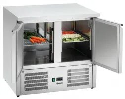 Table desserte réfrigérée Mini 900T2 2 portes vitrées positive 900x700x880 mm - Bartscher - 110256 - BARTSCHER - 110256 Table desserte réfrigérée Mini 900T2 2 portes vitrées positive 900x700x880 mm - Bartscher - 110256 - BARTSCHER - 110256