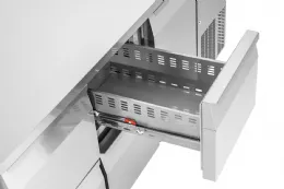 Photo 5 - Table réfrigérée professionnelle positive avec 1 porte à battant et 4 tiroirs 1/1 gn - bartscher - 110898 - Bartscher - 110898