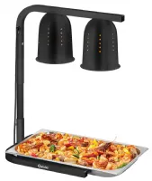 Lampe chauffante professionnelle aluminium 0,55 kw 2 chauffe - bartscher - 114304 - Bartscher - 114304