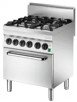 Fourneau profondeur 650 gaz l700 4pl fe - bartscher - 1151243 - Bartscher - 1151243
