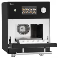 Photo 2 - Four snacking professionnel sur four noir commande tactile chambre 305x305x185 mm - bartscher - 120741 - Bartscher - 120741