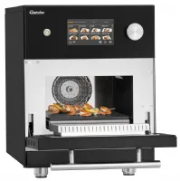 Four snacking professionnel sur four noir commande tactile chambre 305x305x185 mm - Bartscher - 120741